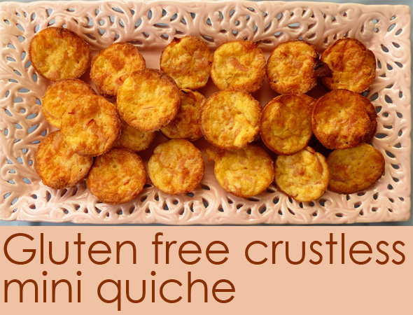 Post image for Gluten Free Crustless Mini Quiche