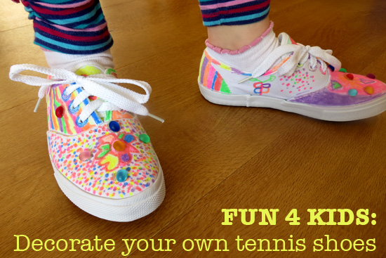 Kid Fun: Decorate Your Own Tennis Shoes
