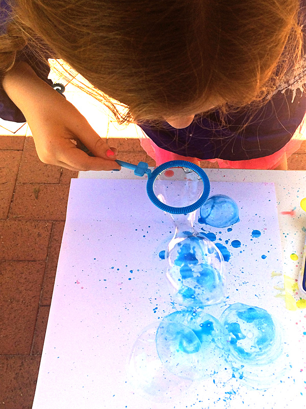 Bubble Blower Painting: Painting Ideas for Kids