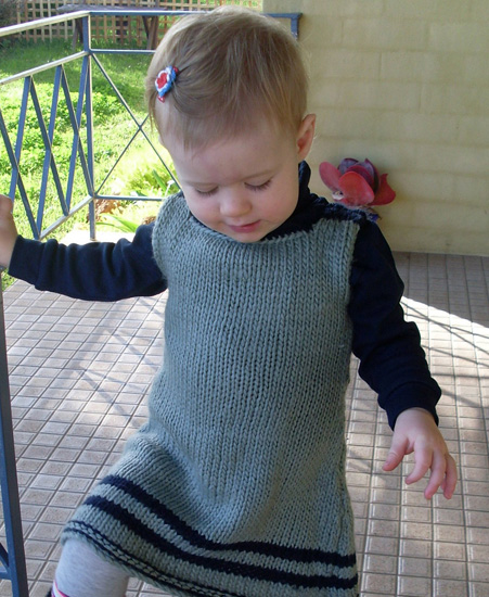 Toddler knitted dress