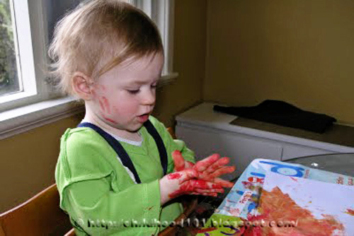 Painting for toddlers via Childhood 101