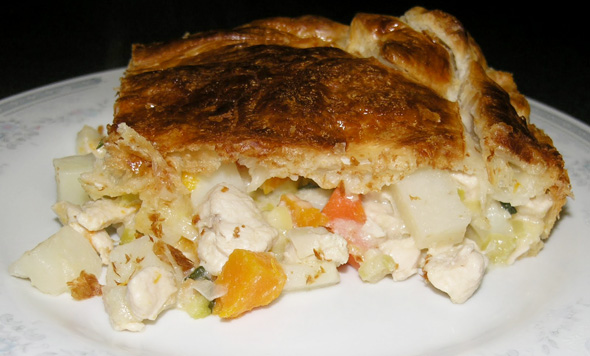 Chicken and vegetable pie recipe