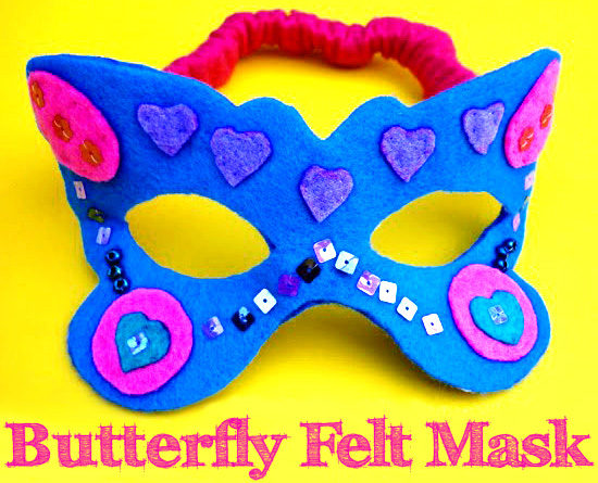 Butterfly costume felt mask | Childhood 101