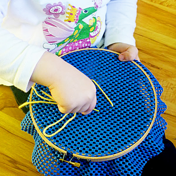 Toddler Friendly Sewing Basket. Great for toddlers and preschoolers.