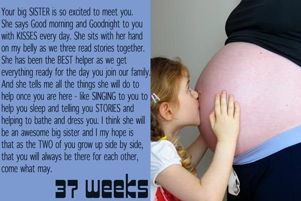 pregnancy journal 37 weeks