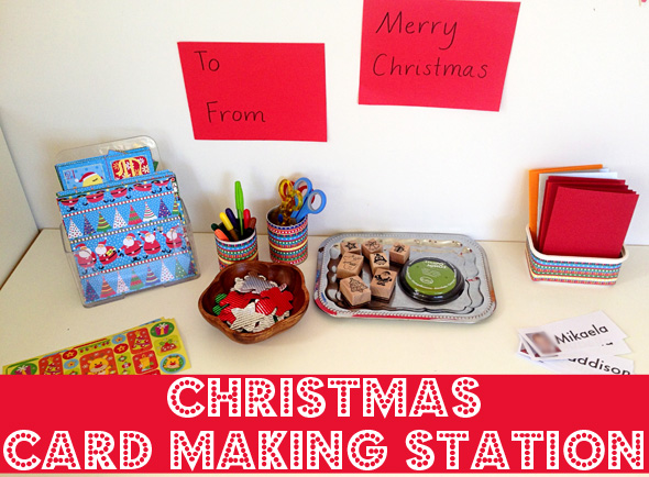 CHRISTMAS CARD MAKING WITH KIDS