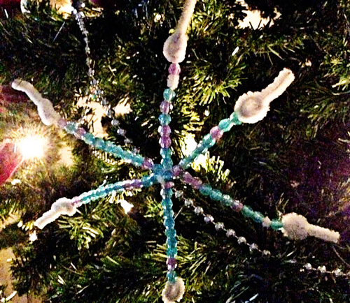 homemade christmas decoration snowflake