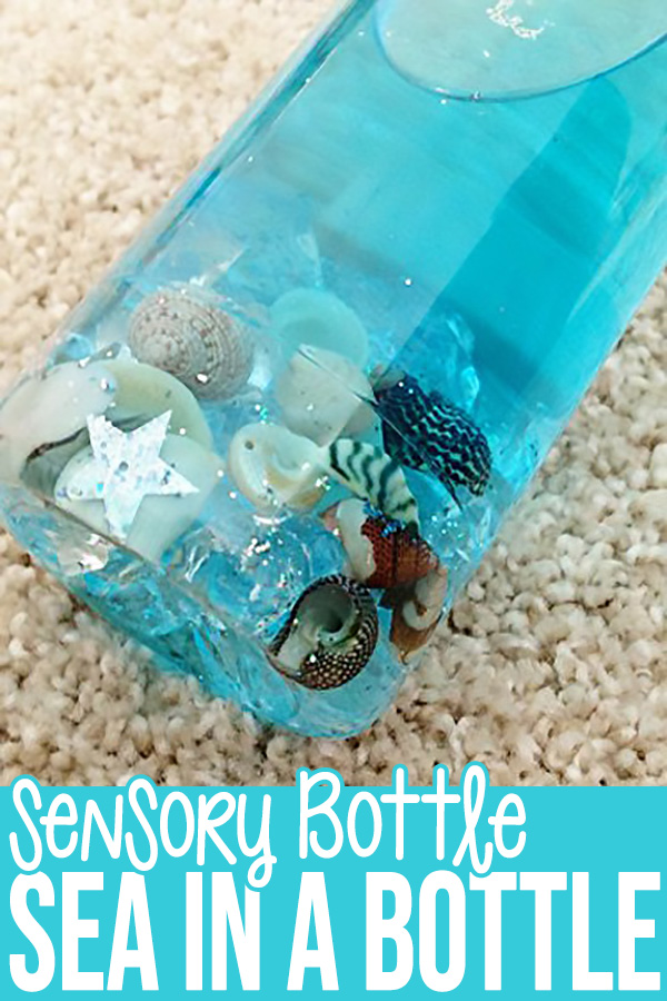 Sea in a Bottle Sensory Bottle for Babies and Toddlers