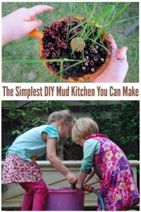 DIY Mud Kitchen: The Simplest Mud Kitchen Idea Ever