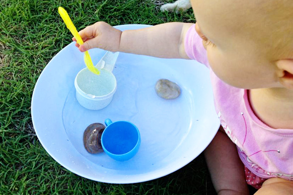 ideas for baby play- starting out with water play