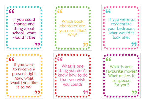 Childhood 101 | Free printable family conversation cards