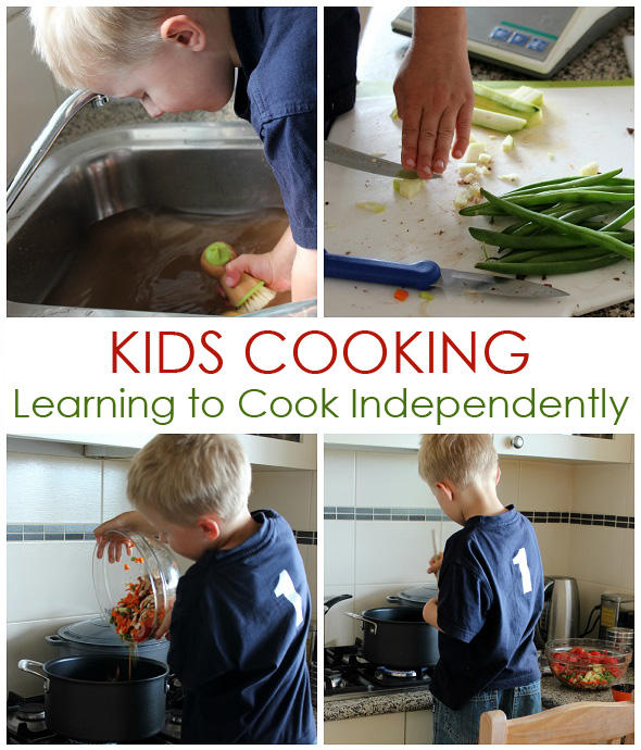 kids cooking - learning to cook independently