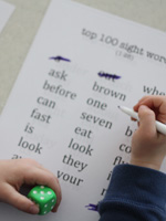 roll a sight word game