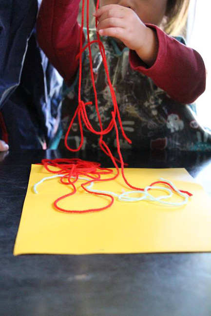 Christmas crafts for kids: Making gift tags via Childhood101