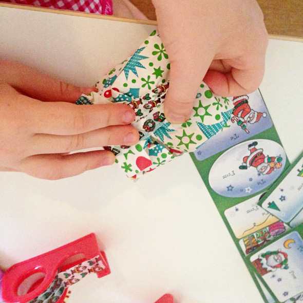 Christmas Invitation to Play: Santa's Workshop Wrapping Station