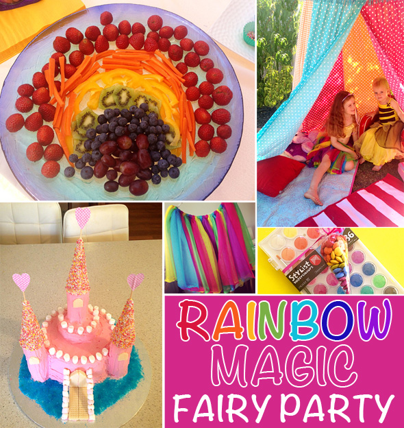 Rainbow fairy party via Childhood 101