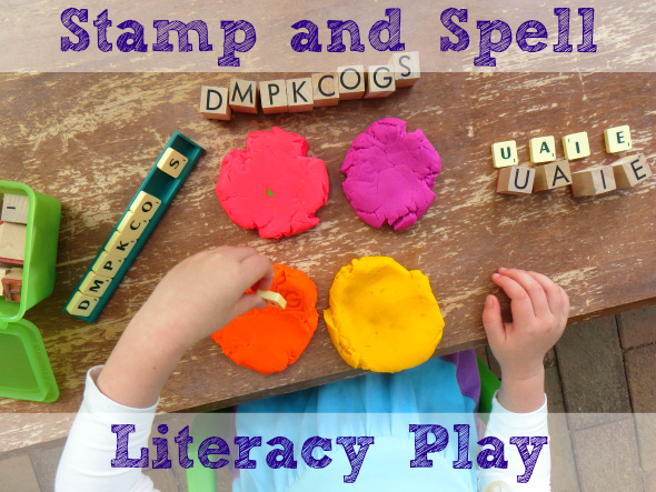 Stamp and Spell Literacy Play