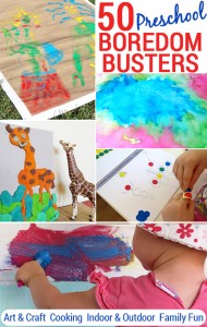 50 Preschool Boredom Busters + Printable Play Planner