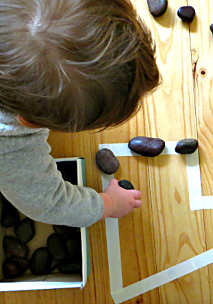 Activities for Toddlers: Rocks and a Box