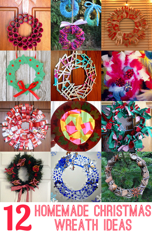 12 Homemade Christmas Wreath Ideas: Make a wreath as a family as a fabulous keepsake and tradition