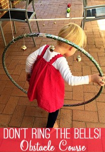 Christmas Sensory Play: Don’t Ring the Bells Obstacle Course