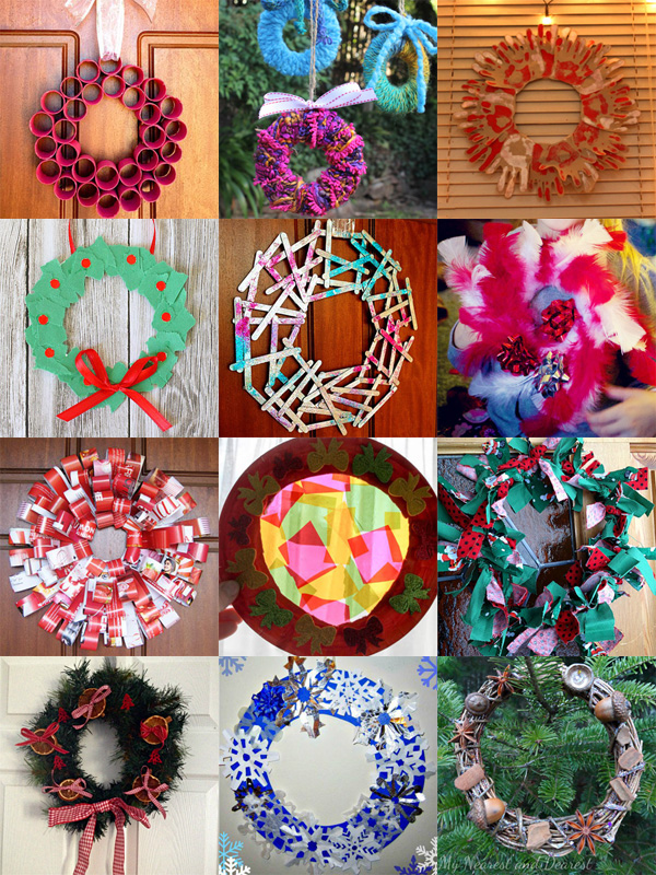 12 Homemade Christmas Wreath Ideas That Kids Can Make