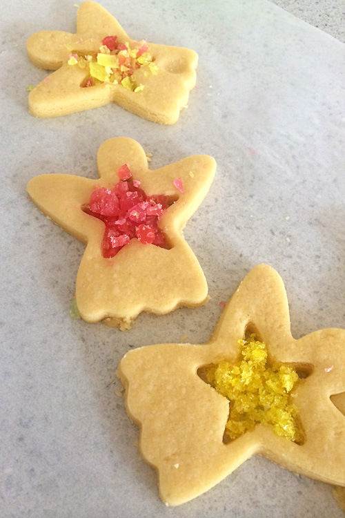 Christmas Stained Glass Cookies & MIlk Recipe: Great for cooking with kids
