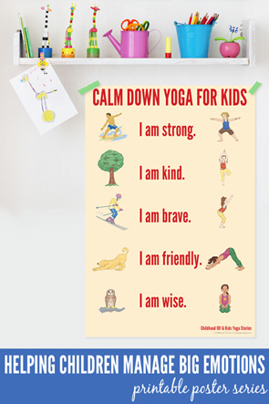 Calm down yoga sequence for kids