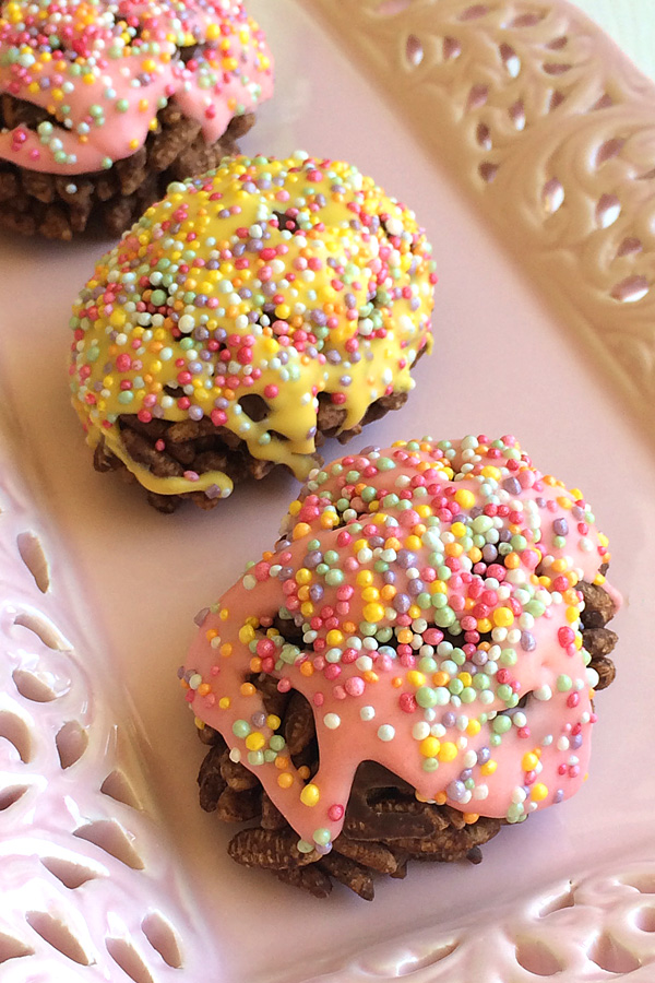 Chocolate covered Chocolate Crackle Eggs