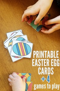Printable Easter Egg Cards and 4 Card Games to Play