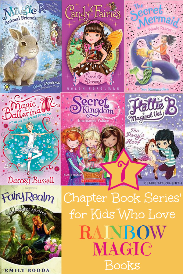 Serie de libros de 7 capítulos para niños que aman los libros mágicos del arco iris