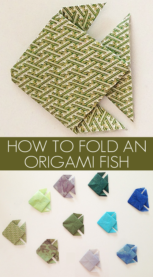How to Fold an Origami Fish. A fabulous craft for school aged kids.