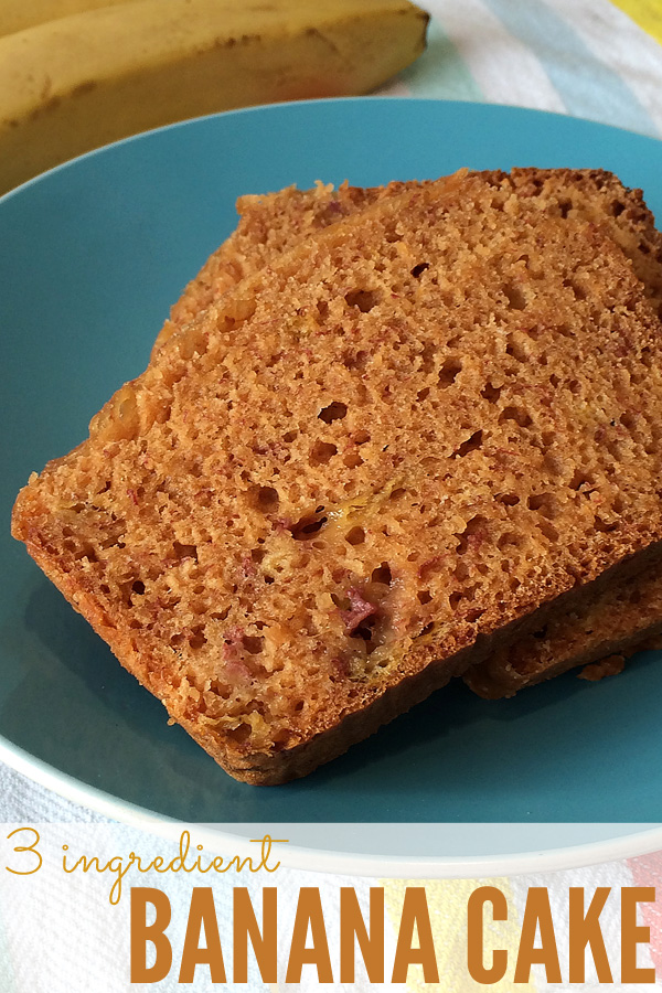 3 Ingredient Banana Cake Cooked in the Slow Cooker