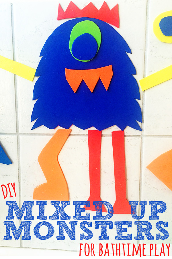 DIY Mixed Up Monsters for Bathtime Play