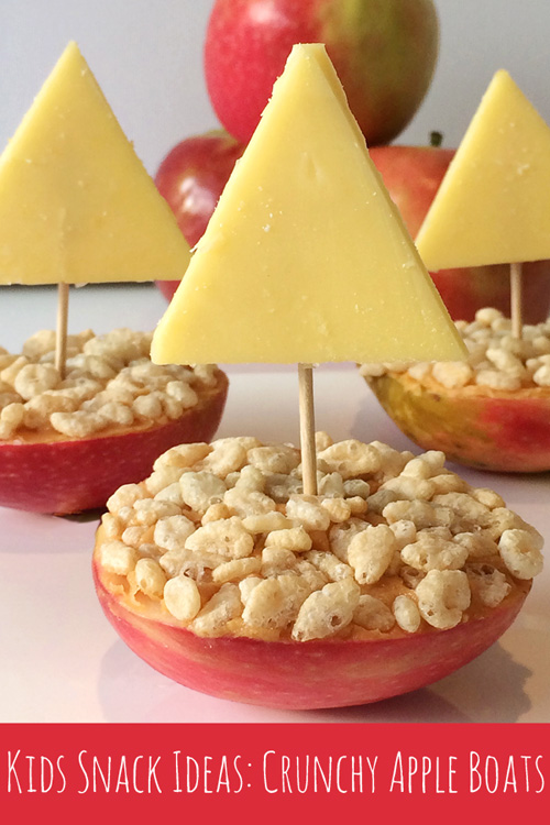 Kids Snack Ideas: Crunchy Apple Boats