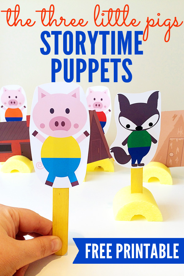 The Three Little Pigs Printable Storytelling Puppets