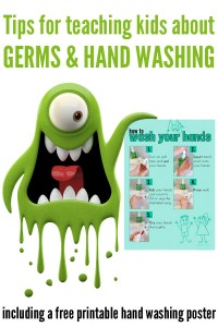 Teaching Kids About Hand Washing: Free Handwashing Poster