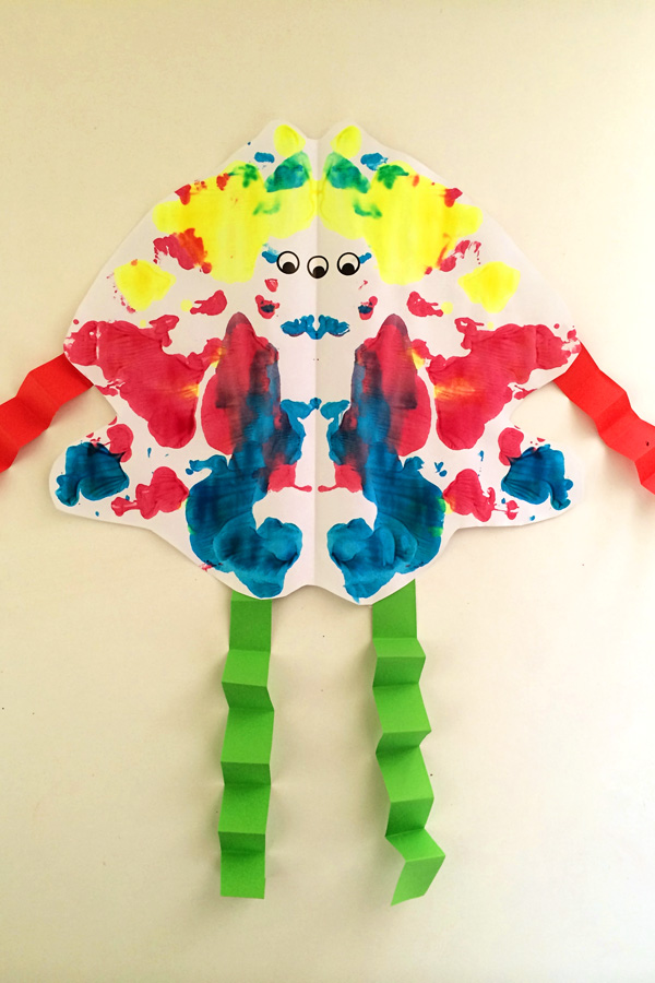 Folded Paint Monsters: Creative Halloween fun for toddlers and preschoolers