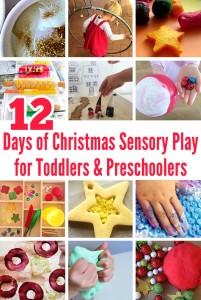 12 Days of Christmas Sensory Play for Toddlers & Preschoolers