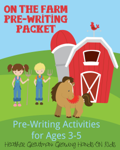 On-the-farm-pre-writing-packet-8x10-cover
