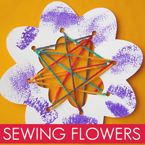 sewing flowers