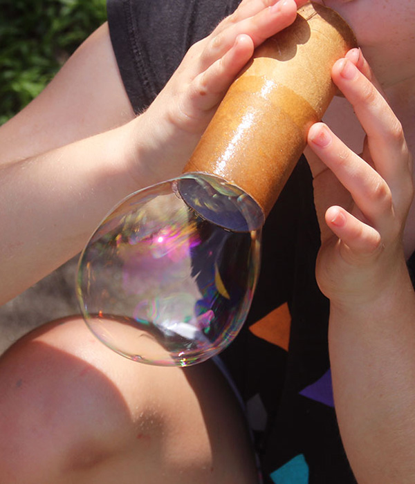 Bubbles Science Experiment for Kids: What Can We Find to Use As A Bubble Blower