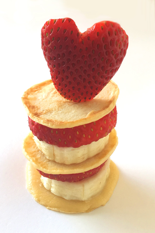 Mini Fruit and Pikelet Stacks: Healthy Snacks for Kids, Parties, Baby Showers or Valentines Day
