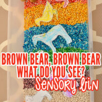 Brown Bear sensory play book activity