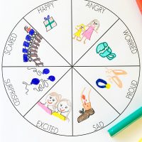 My emotions wheel worksheet