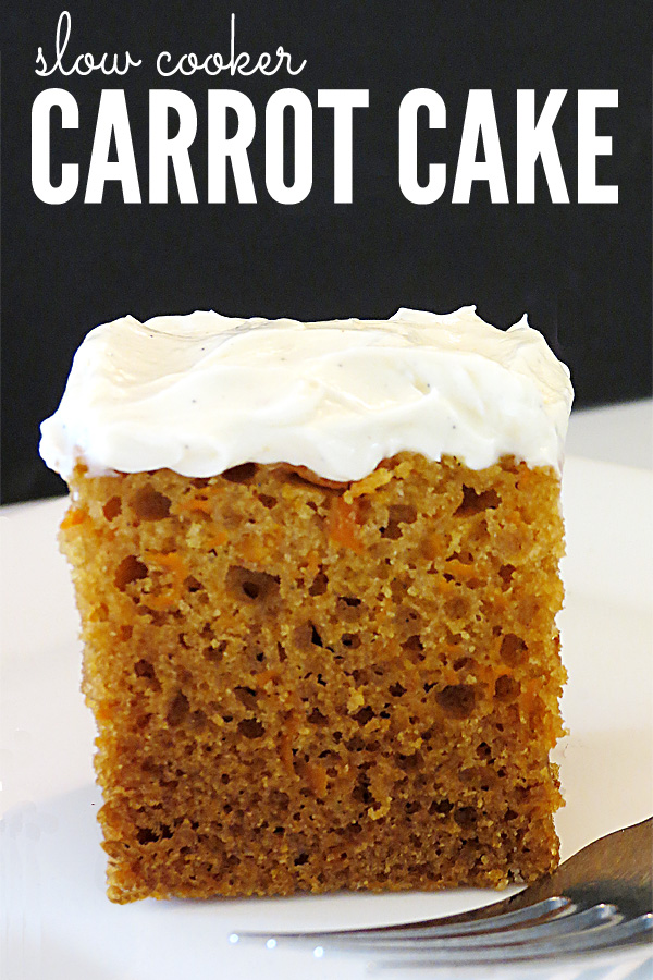 One bowl slow cooker carrot cake
