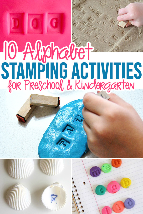 Alphabet stamping activities for preschool and kindergarten