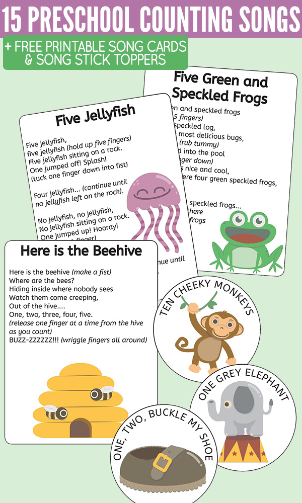 15 Preschool Counting Songs Fingerplays Rhymes