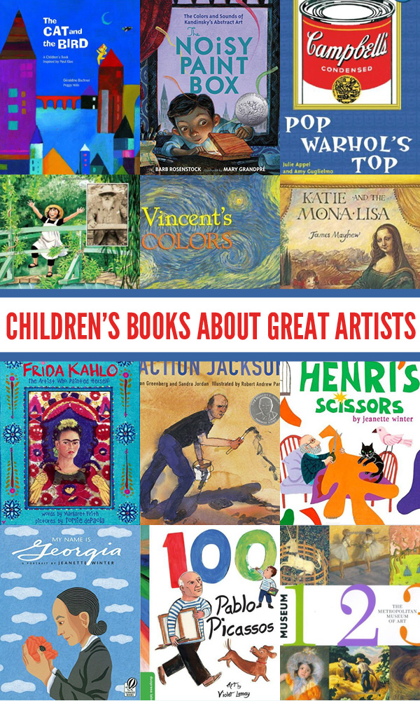 12 fabulous picture books that each explore the life and artwork of a master artist, each with a unique artistic style and view of the world. Children can learn so much about expressing their own thoughts and ideas from these masters.