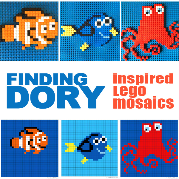 Finding Dory Lego Mosaic Patterns